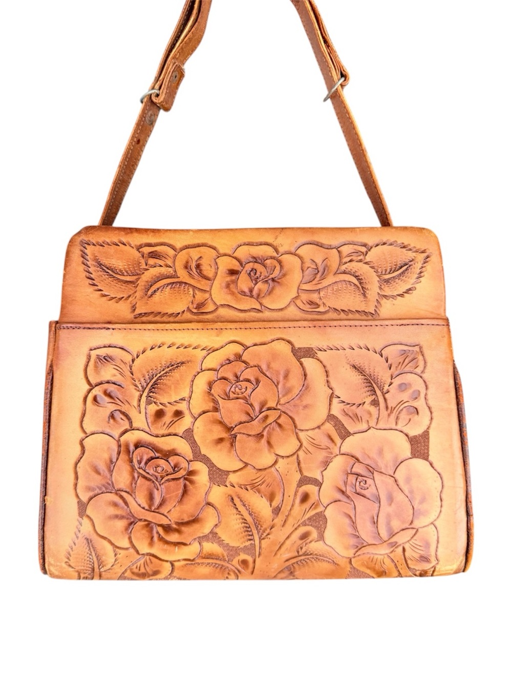 Beautiful piece of Art Vintage Handmade genuine leather